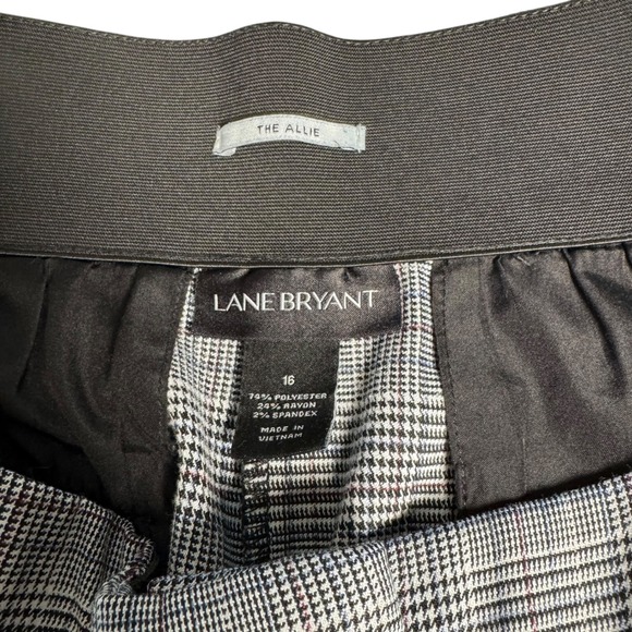 Lane Bryant The Allie Plaid Wide Leg Career Trouser Pants Size 16 - Picture 3 of 8